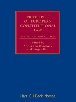 cover image of Principles of European Constitutional Law